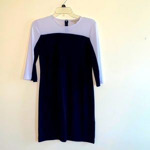 Black & white dress, XS Banana Republic, stretch fabric, never worn